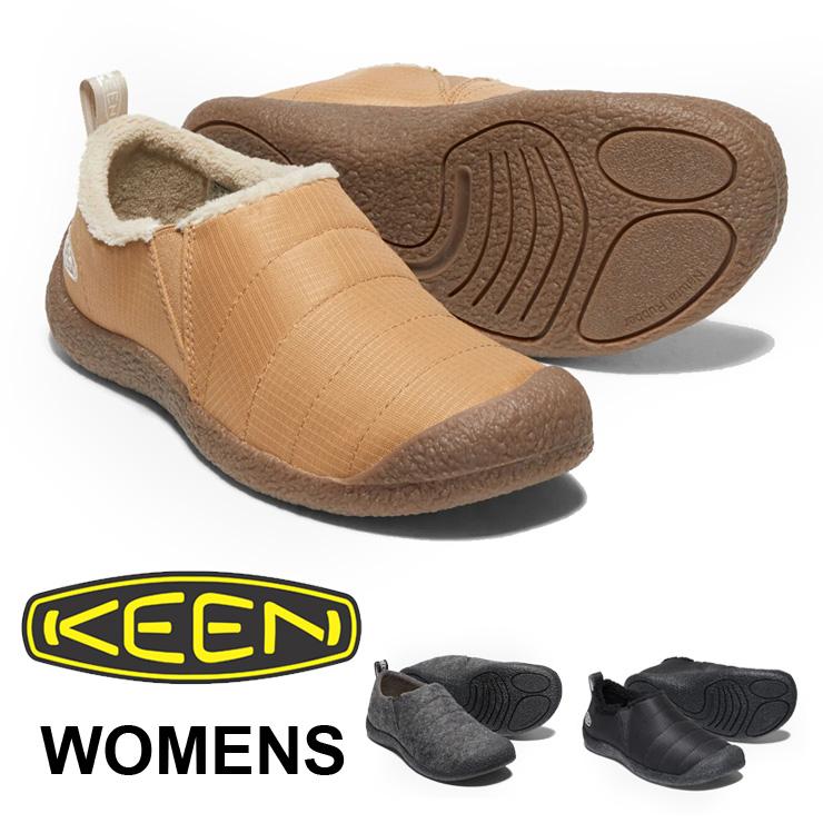 KEEN キーン HOSER ハウザー2 レディース  グレー フェルト ブラック レディース ルームシューズ オフィスシューズ 室内 アウトドア | KEEN