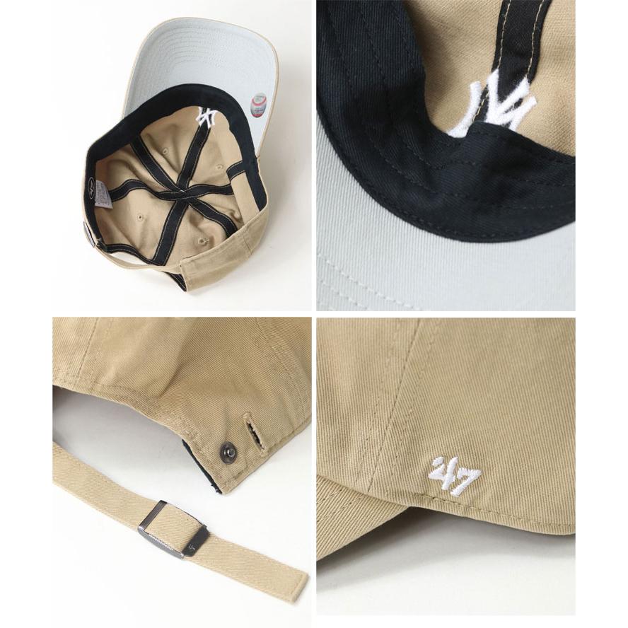 47ブランド キャップ CLEAN UP ローキャップ 帽子 LA ドジャース 刺繍ロゴ サイズ調整可能 小顔効果 ストリート系 カジュアル 人気 おしゃれ 野球帽 | 47 | 16
