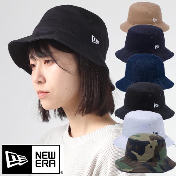 帽子 メンズ 秋 ニューエラ バケットハット レディース バケハ ブランド NEW ERA バケット01 コットン キャンプ 大きめ 深め 白 ゴルフ | NEW ERA
