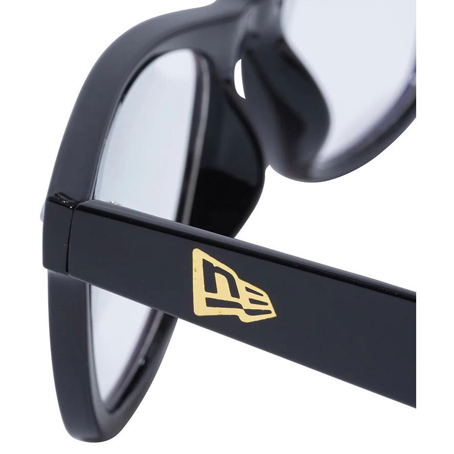 ニューエラ NEW ERA サングラス ウェリントン スクエアレンズ シャイニーブラックフレーム ライトブルーレンズ 14518152 メンズ レディース UVカット | NEW ERA | 05