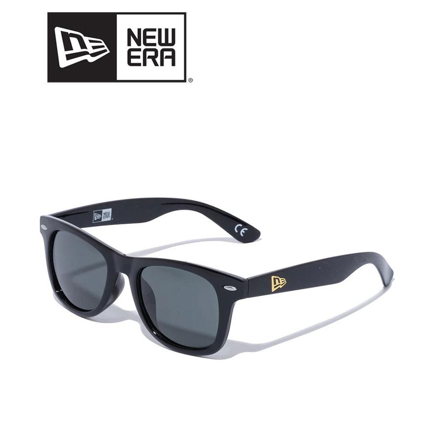 ニューエラ NEW ERA サングラス ウェリントン スクエアレンズ シャイニーブラックフレーム グリーングレーレンズ 14518153 メンズ レディース UVカット | NEW ERA