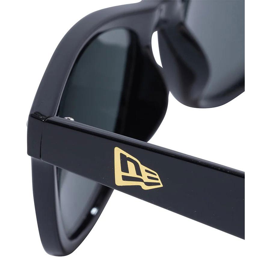 ニューエラ NEW ERA サングラス ウェリントン スクエアレンズ シャイニーブラックフレーム グリーングレーレンズ 14518153 メンズ レディース UVカット | NEW ERA | 05