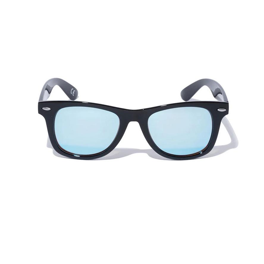 ニューエラ NEW ERA サングラス ウェリントン スクエアレンズ シャイニーブラックフレーム ブルーミラーレンズ 14518155 メンズ レディース UVカット | NEW ERA | 02