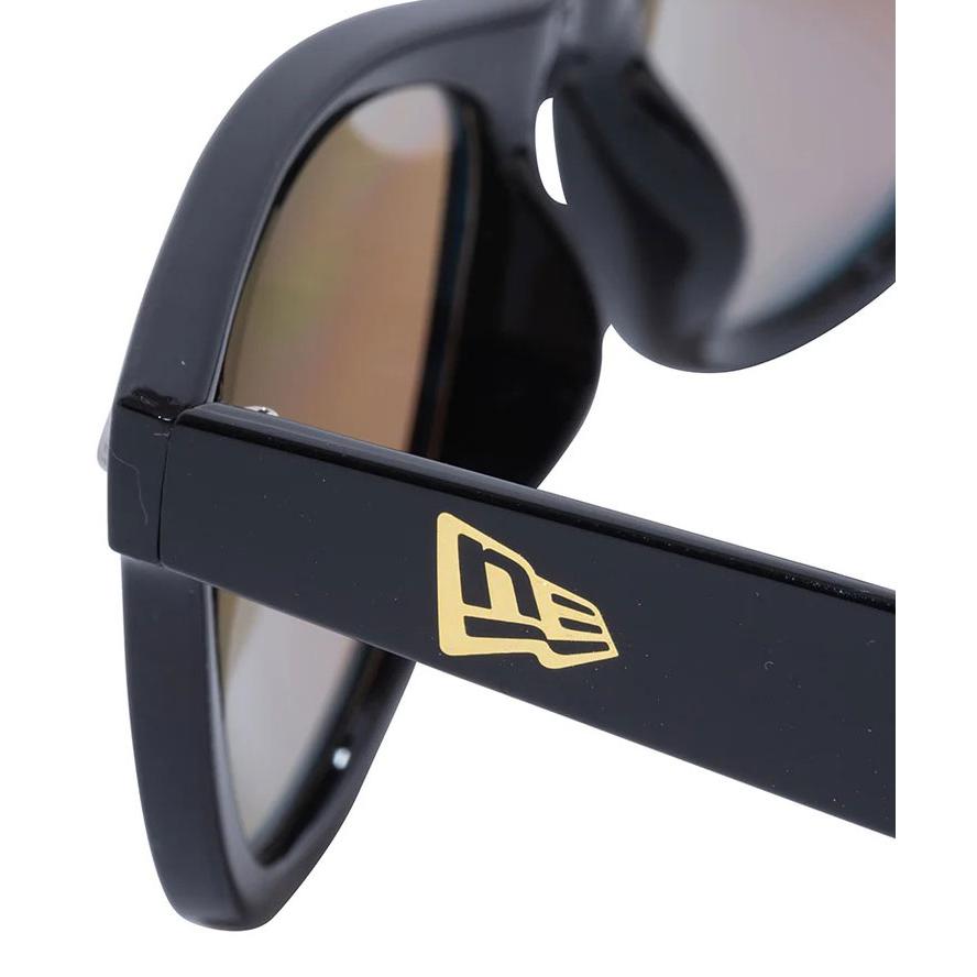 ニューエラ NEW ERA サングラス ウェリントン スクエアレンズ シャイニーブラックフレーム ブルーミラーレンズ 14518155 メンズ レディース UVカット | NEW ERA | 05