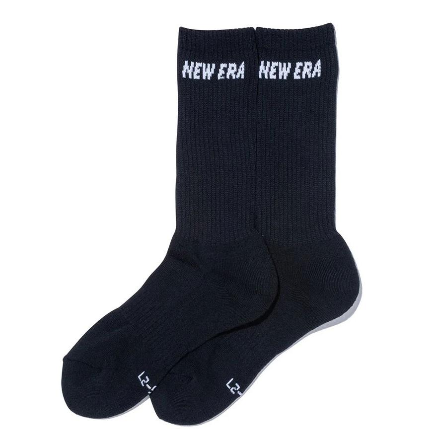 NEW ERA ニューエラ ソックス クルー 3ペア ブラック SOCKS CREW 3 PAIRS BLK 14518183 | NEW ERA | 08