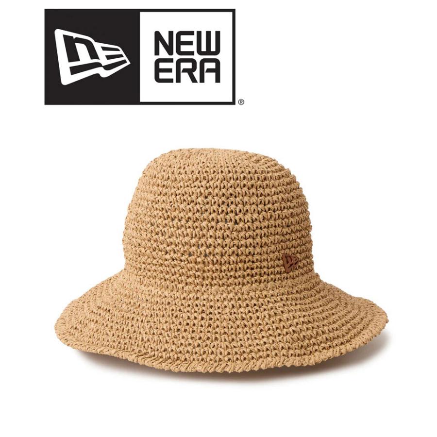 NEW ERA ニューエラ ハット メンズ レディース アドベンチャーハット ワイドブリム Paper Crochet Hat 春夏 麦わら風 つば広 帽子 UV対策 14744802 | NEW ERA