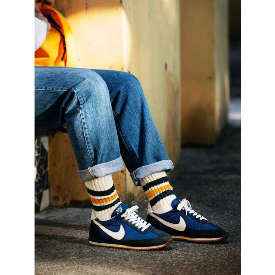 ROTOTO ロトト COARSE RIBBED OLDSCHOOL CREW SOCKS コースリブ オールドスクール クルーソックス R1255 メンズ レディース 靴下 ラインソックス 日本製 | ROTOTO | 07
