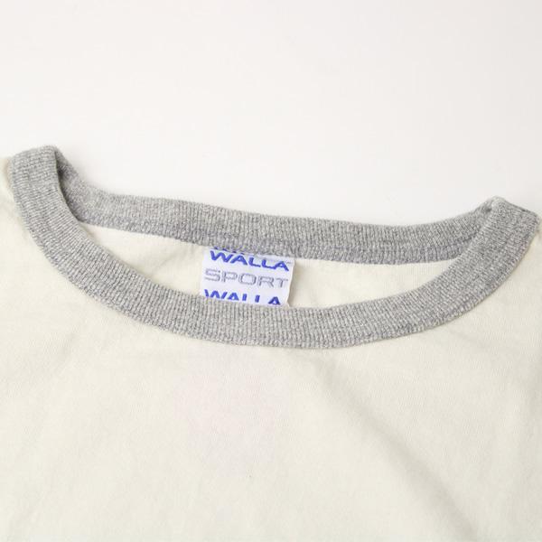 日本製 Tシャツ 無地 メンズ 5分袖 大きいサイズ ワラワラスポーツ WALLA WALLA SPORT  2トーン カットソー 5分袖 | WALLA WALLA SPORT | 04