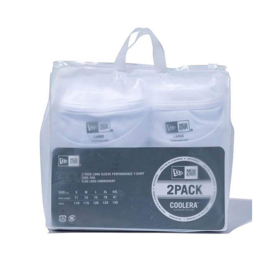 爆買 / NEW ERA ニューエラ 2-Pack 長袖 パフォーマンス Tシャツ ブラック/ホワイト ホワイト ブラック 13561865 14476602 14476603 | NEW ERA | 10