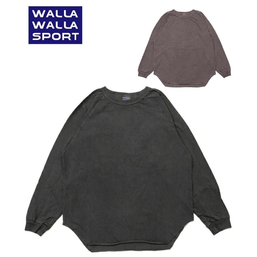 WALLA WALLA SPORT ワラワラスポーツ Pigment L/S Loose B.B.Tee ピグメントロングスリーブルーズベースボールティー 030241 | WALLA WALLA SPORT