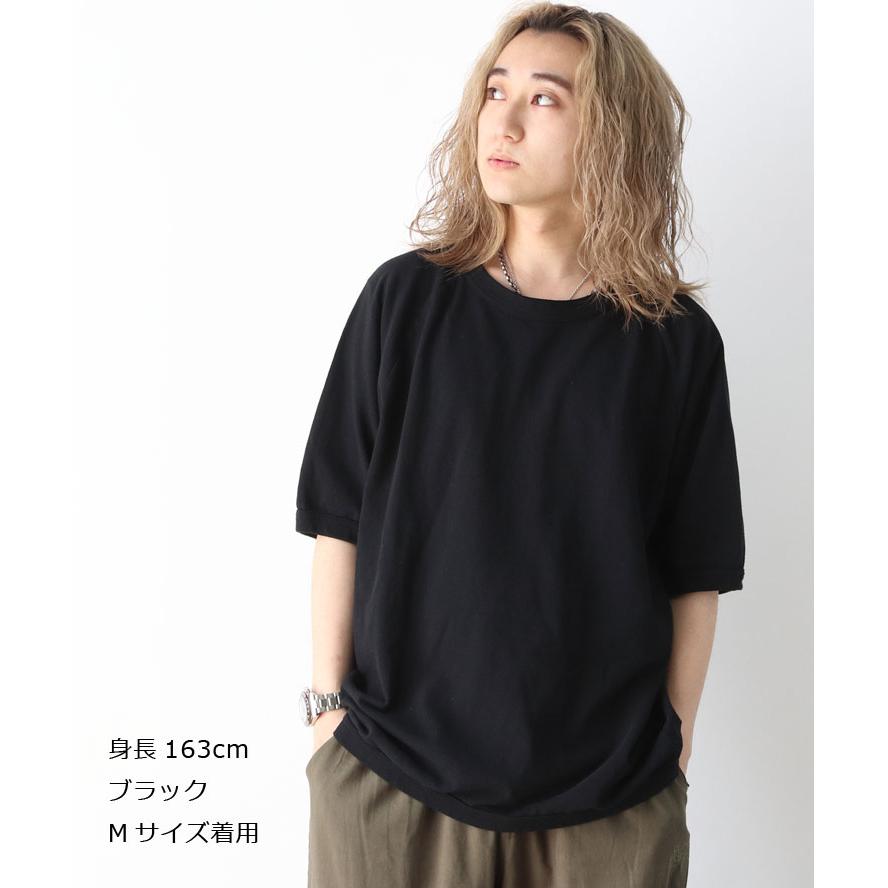 日本製 メンズ tシャツ 大きいサイズ メンズ ワラワラスポーツ WALLA WALLA SPORT ピケ ショートスリーブ リブ ルーズ カットソー | WALLA WALLA SPORT | 03