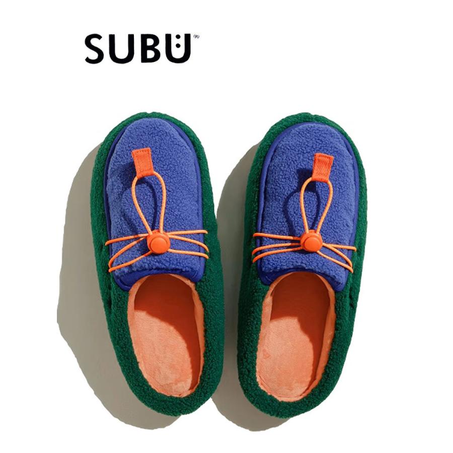 爆買 / SUBU スブ DOTS FROZZO ドッツ フロッゾ Blue＆Green ブルー グリーン SC-383 冬用サンダル スリッポン サボサンダル つっかけ 防寒 暖かい | SUBU