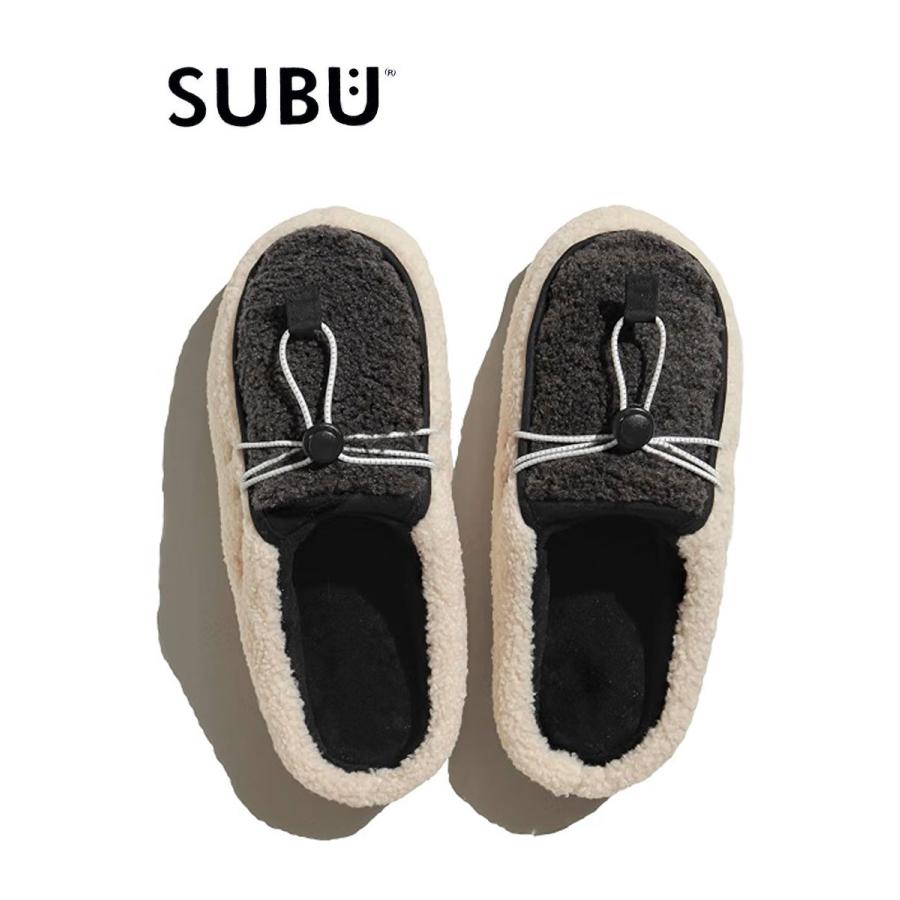 爆買 / SUBU スブ DOTS FROZZO ドッツ フロッゾ Charcoal＆White チャコール ホワイト SC-393 冬用サンダル スリッポン つっかけ 防寒 暖かい | SUBU