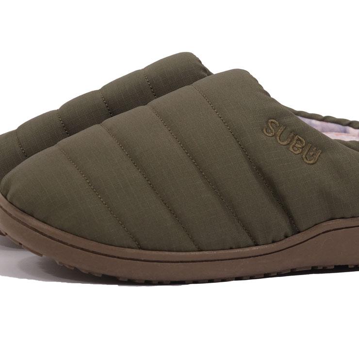 subu サンダル 難燃 スブ NANNEN Field OLIVE SN-202 SN-203 SN-204 おしゃれ 外履き スリッパ 暖かい 防寒 ダウン キルティング | SUBU | 04