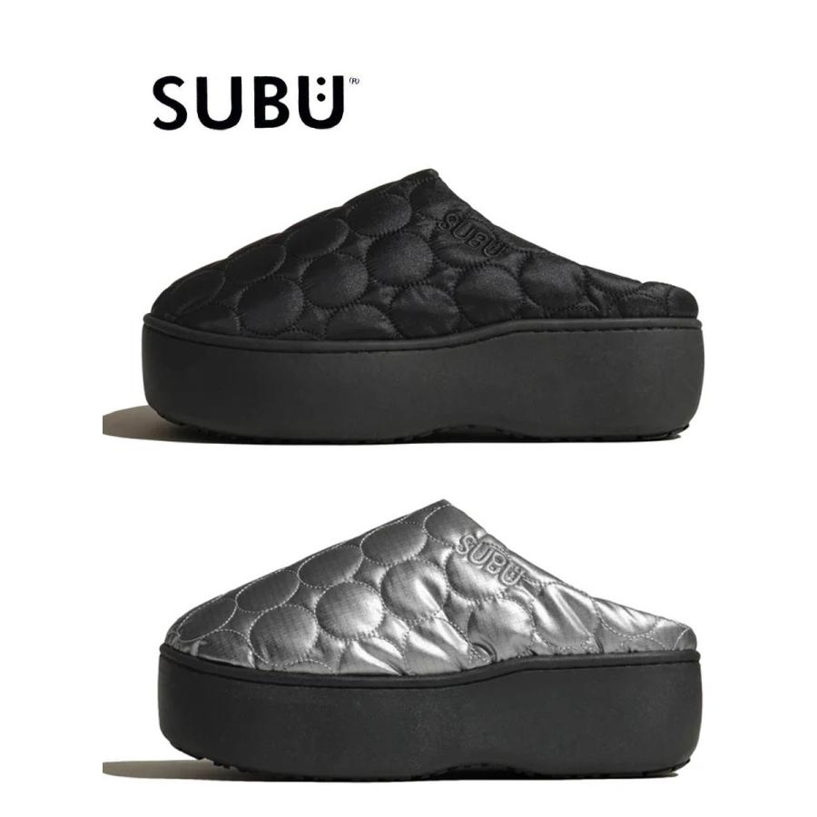 爆買 / SUBU スブ Platform Circle プラットフォーム サークル 厚底サンダル 冬サンダル サークルキルティング 防寒 暖かい スリッポン キャンプ | SUBU