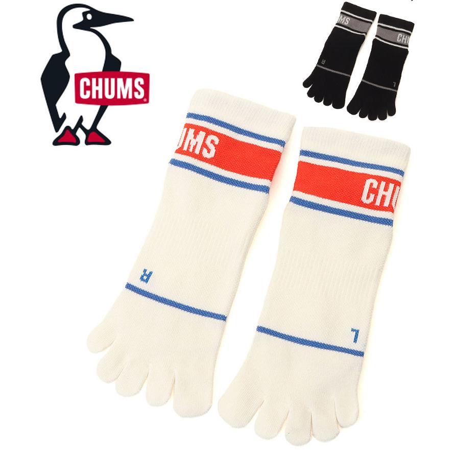 CHUMS チャムス Runnning Line Crew Toe Socks ランニングラインクルートウソックス CH06-1149 ドライ 抗菌防臭 | CHUMS