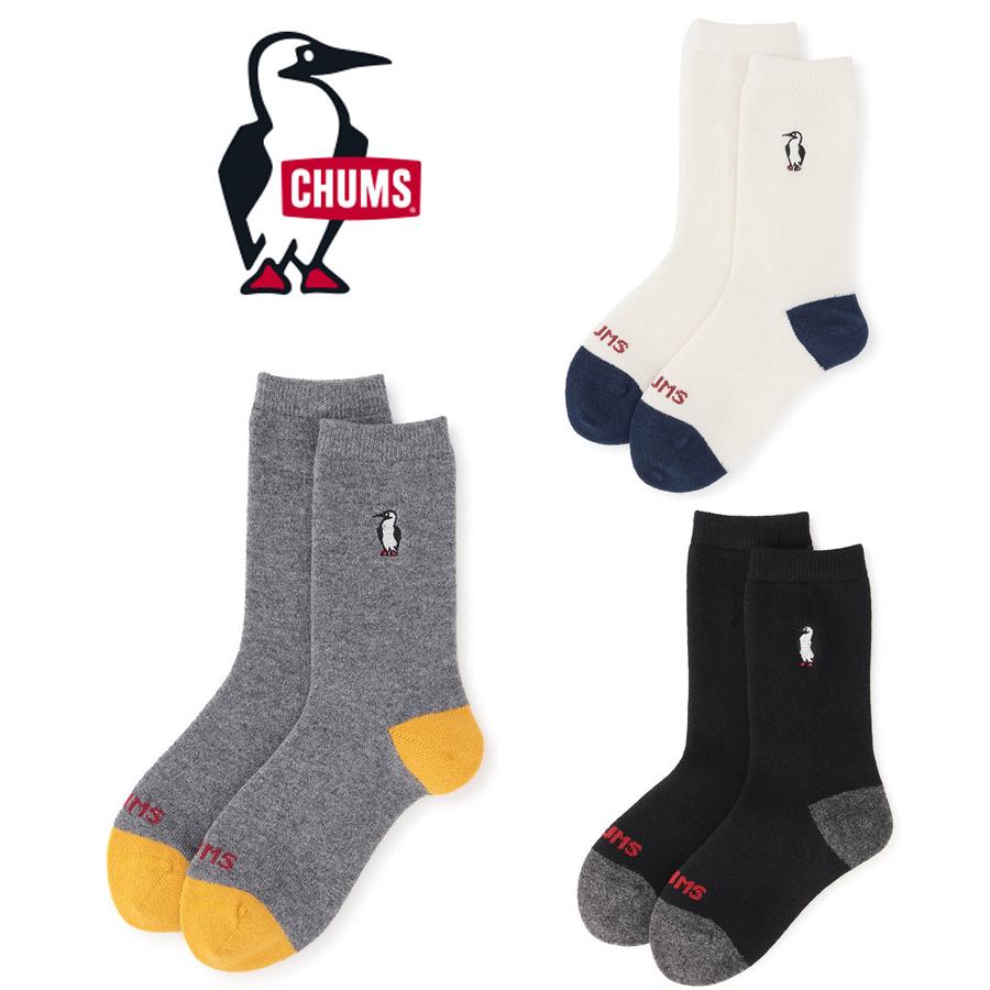 CHUMS チャムス Merino Wool Crew Socks メリノウールクルーソックス CH06-1163 メンズ レディース 靴下 ソックス ウール クルー丈 アウトドア 登山 キャンプ | CHUMS