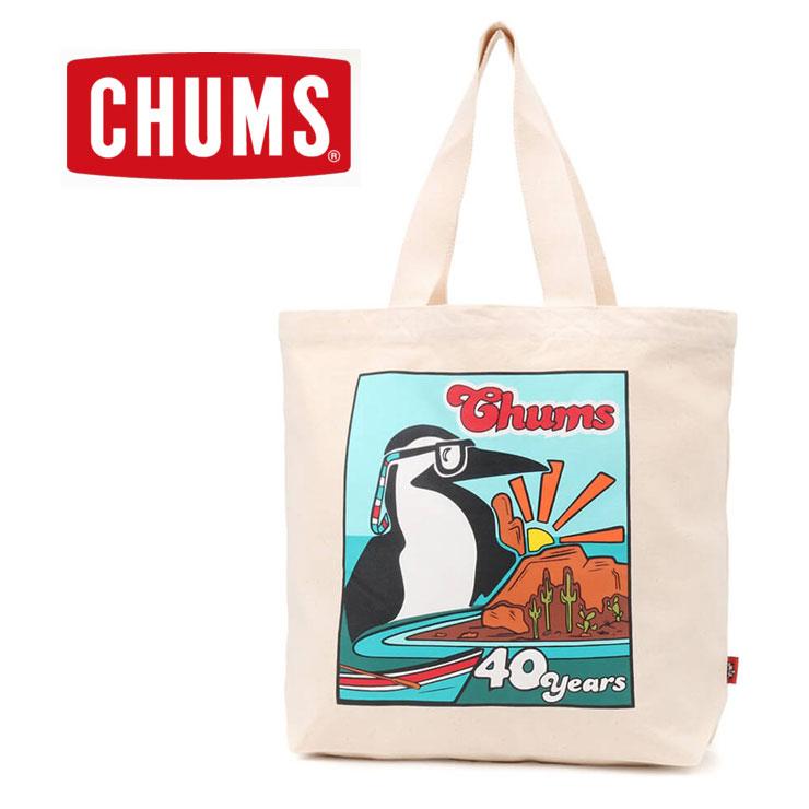 トートバック チャムス CHUMS 40th CANVAS TOTE キャンバストート CH60-3504 メンズ レディース エコバッグ 通勤 通学 服 服装 女子 春 夏 春夏 | CHUMS