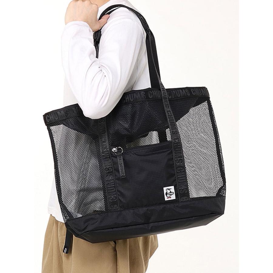 CHUMS（チャムス） MESH TOTE BAG メッシュ トート バッグ CH60-3929 Black(K001) : protocol ...