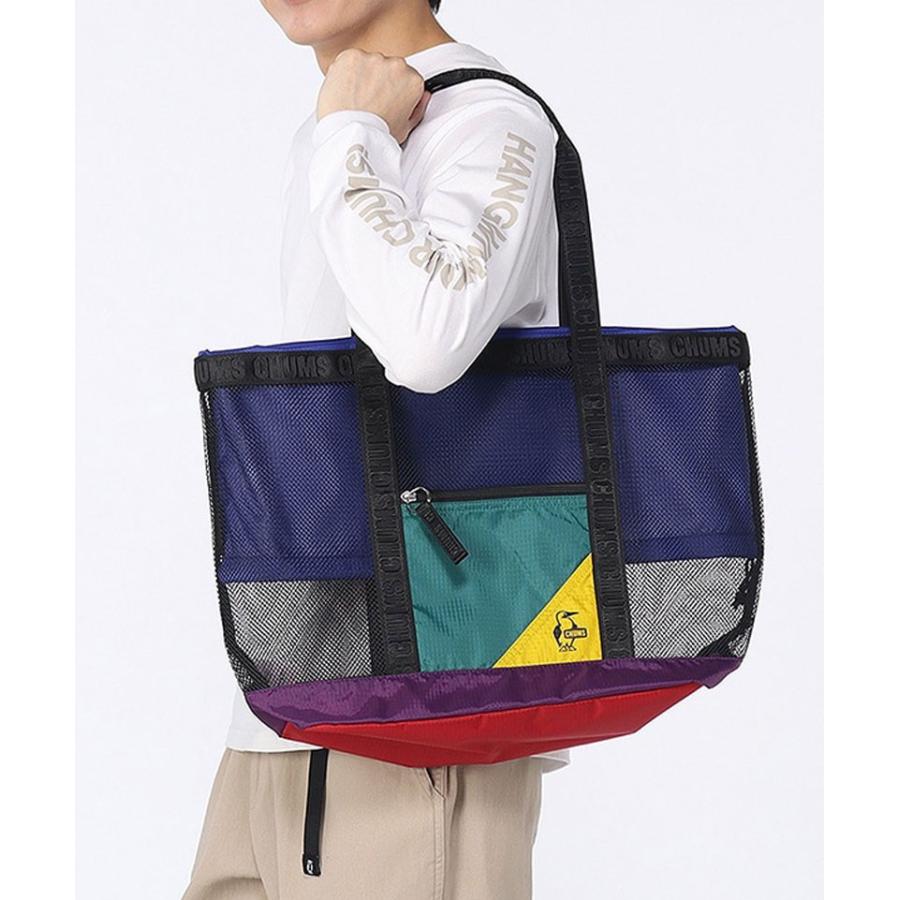 CHUMS チャムス トートバッグ メンズ レディース Mesh Tote Bag メッシュトートバッグ CH60-4087 春夏 バッグ 軽量 通気性 大容量 アウトドア | CHUMS | 02