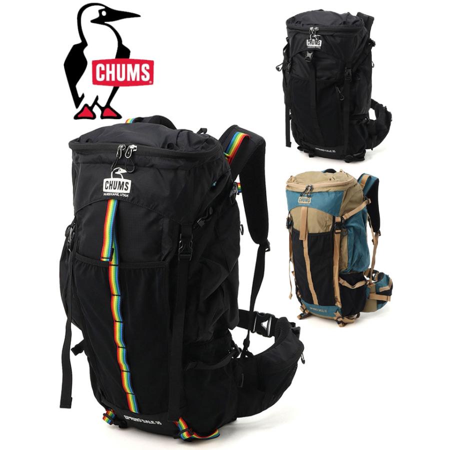 CHUMS チャムス Spring Dale 35 スプリングデール35 CH60-4096 リュック バックパック 35L 登山 ハイキング キャンプ レインカバー付き アウトドア | CHUMS