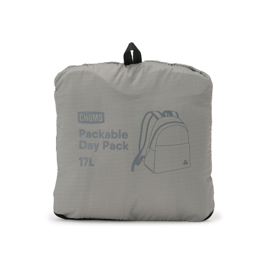 CHUMS チャムス Packable Day Pack パッカブルデイパック CH60-4133 リュック バックパック 17L 軽量 折りたたみ パッカブル A4 通勤 通学 旅行 アウトドア | CHUMS | 12