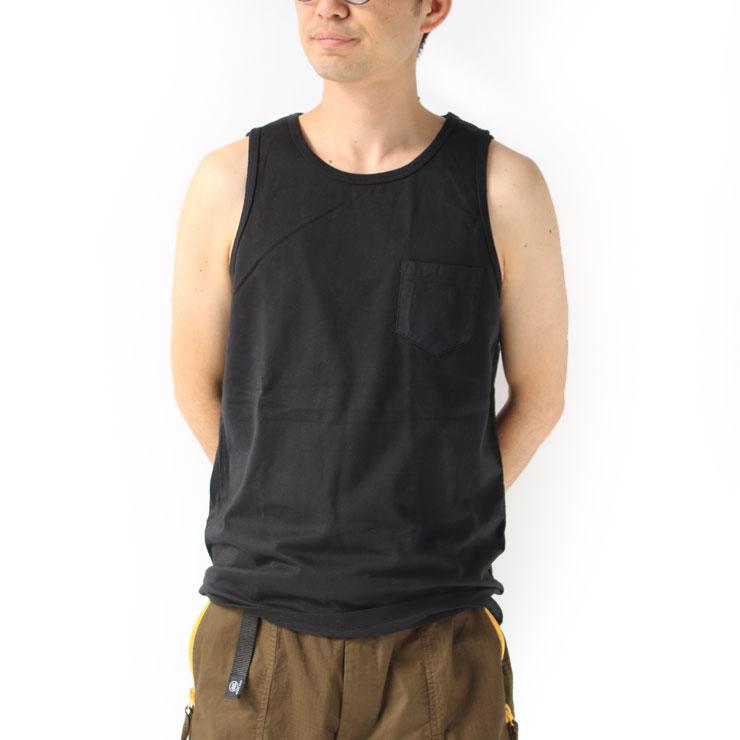 WALLA WALLA SPORT ワラワラスポーツ POCKET TANK TOP ポケット タンクトップ MADE IN USA BLACK ブラック | WALLA WALLA SPORT | 02
