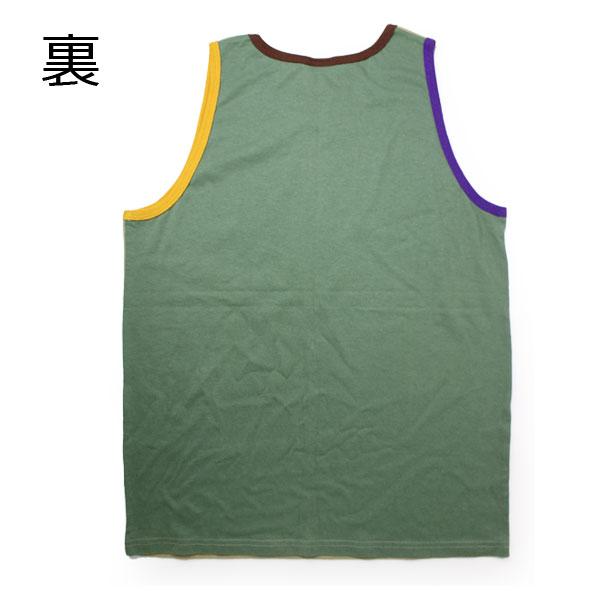 WALLA WALLA SPORT  ワラワラスポーツ パネル リブ タンクトップ ベージュ/パープル/イエロー Mサイズ | WALLA WALLA SPORT | 03