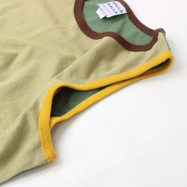 WALLA WALLA SPORT  ワラワラスポーツ パネル リブ タンクトップ ベージュ/パープル/イエロー Mサイズ | WALLA WALLA SPORT | 05