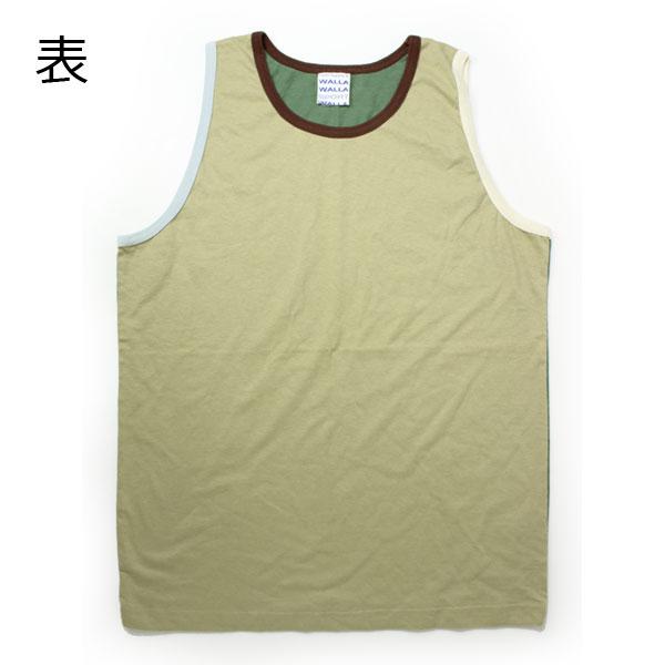 WALLA WALLA SPORT ワラワラスポーツ パネル リブ タンクトップ ベージュ/ナチュラル/グレー Mサイズ | WALLA WALLA SPORT | 02