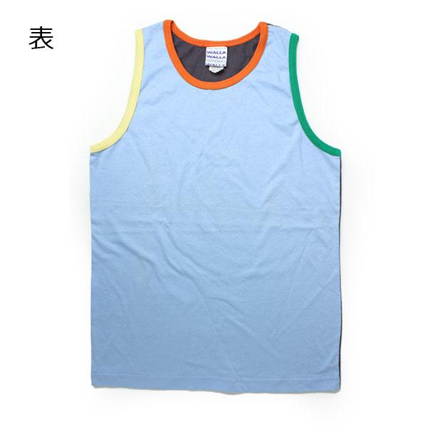 WALLA WALLA SPORT ワラワラスポーツ パネル リブ タンクトップ サックス/グリーン/イエロー Ｓサイズ | WALLA WALLA SPORT | 02