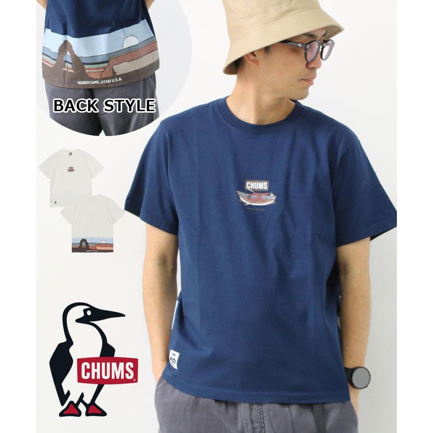 CHUMS チャムス Tシャツ メンズ CHUMS UTAH LANDSCAPES T-SHIRT ユタ ランドスケープス Tシャツ CH01-2520 | CHUMS