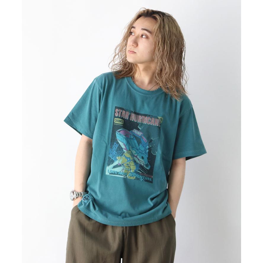 CHUMS チャムス Tシャツ メンズ 半袖 CHUMS スター ハリケーン CH01-2529 ピグメントダイ 顔料染め | CHUMS | 04