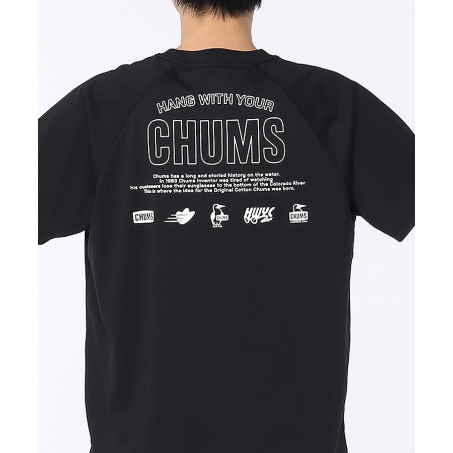 CHUMS チャムス Tシャツ メンズ 半袖 スポーツ ドライ 吸汗速乾 アウトドア キャンプ ランニング トレーニング CH01-2707 | CHUMS | 05