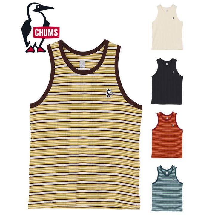 タンクトップ メンズ レディース 春夏 CHUMS チャムス ストレイタムリブタンクトップ CH01-2734 リブ ノースリーブ レイヤード | CHUMS