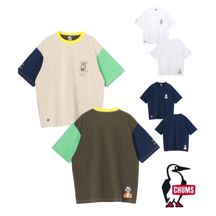 Tシャツ メンズ レディース 春夏 CHUMS チャムスブラザーズTシャツ CH01-2747 半袖 オーバーサイズ コットン カジュアル | CHUMS