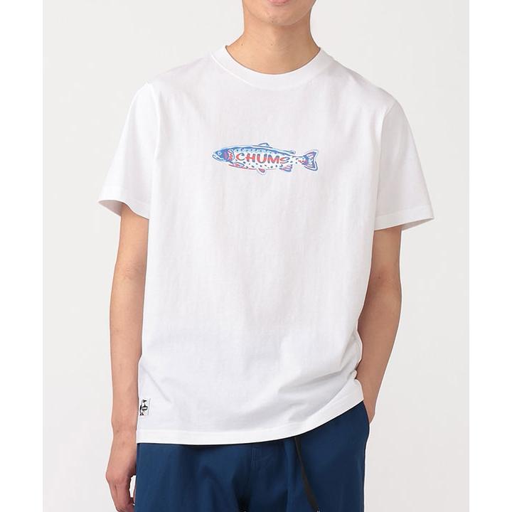 Tシャツ メンズ 春夏 CHUMS チャムス フィッシングクラブTシャツ CH01-2753 半袖 プリントTシャツ コットン アウトドア | CHUMS | 04