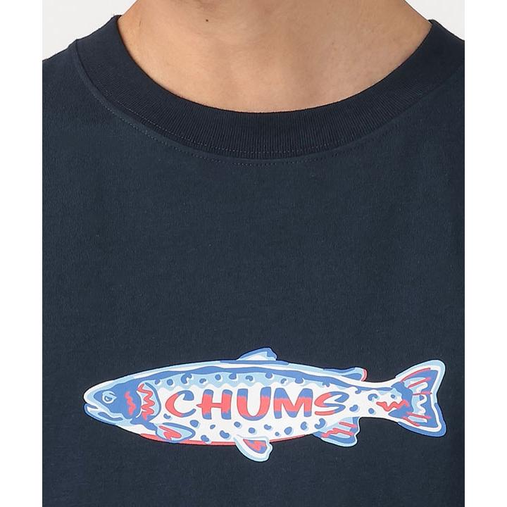 Tシャツ メンズ 春夏 CHUMS チャムス フィッシングクラブTシャツ CH01-2753 半袖 プリントTシャツ コットン アウトドア | CHUMS | 06
