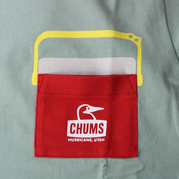 CHUMS Camper Cooler Pocket T-Shirt チャムス キャンパークーラーポケットTシャツ レディース 半袖 綿100% CH11-2360 CH01-2360｜protocol｜09