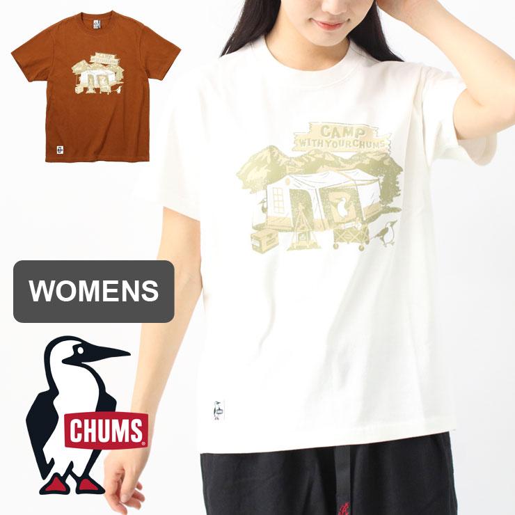 CHUMS チャムス Anti-Bug Camp in Utah T-Shirt チャムス アンチバグキャンプインユタTシャツ レディース CH01-2382 CH11-2382 半袖 綿100% | CHUMS