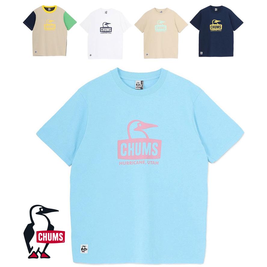 Tシャツ レディース 春夏 CHUMS チャムス ブービーフェイスTシャツ CH01-2736 半袖 コットン カットソー Lサイズ | CHUMS