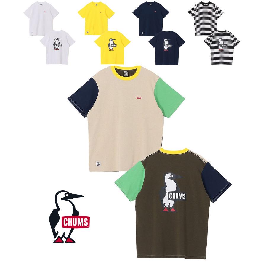 Tシャツ レディース 春夏 CHUMS ブービーロゴTシャツ CH01-2737 CH11-2737 半袖 コットン プリント カジュアル | CHUMS