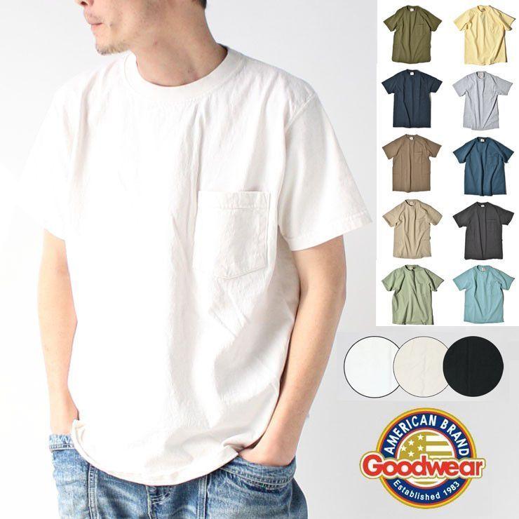 4色セット✨USA製Goodwear ポケットTシャツM Goodwear GOOD WEAR グッドウェア S/S TEE ポケットTシャツ USA