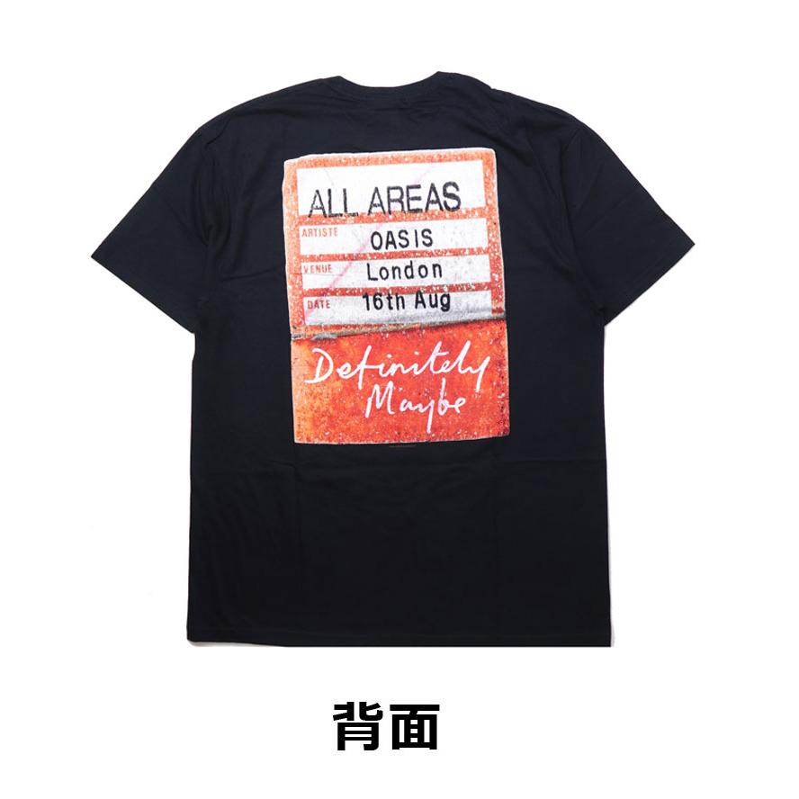 オアシス Tシャツ メンズ バンドTシャツ ロック oasis AAA PASS tee 半袖 ブラック レディース フェス 野外フェス | protocol | 03