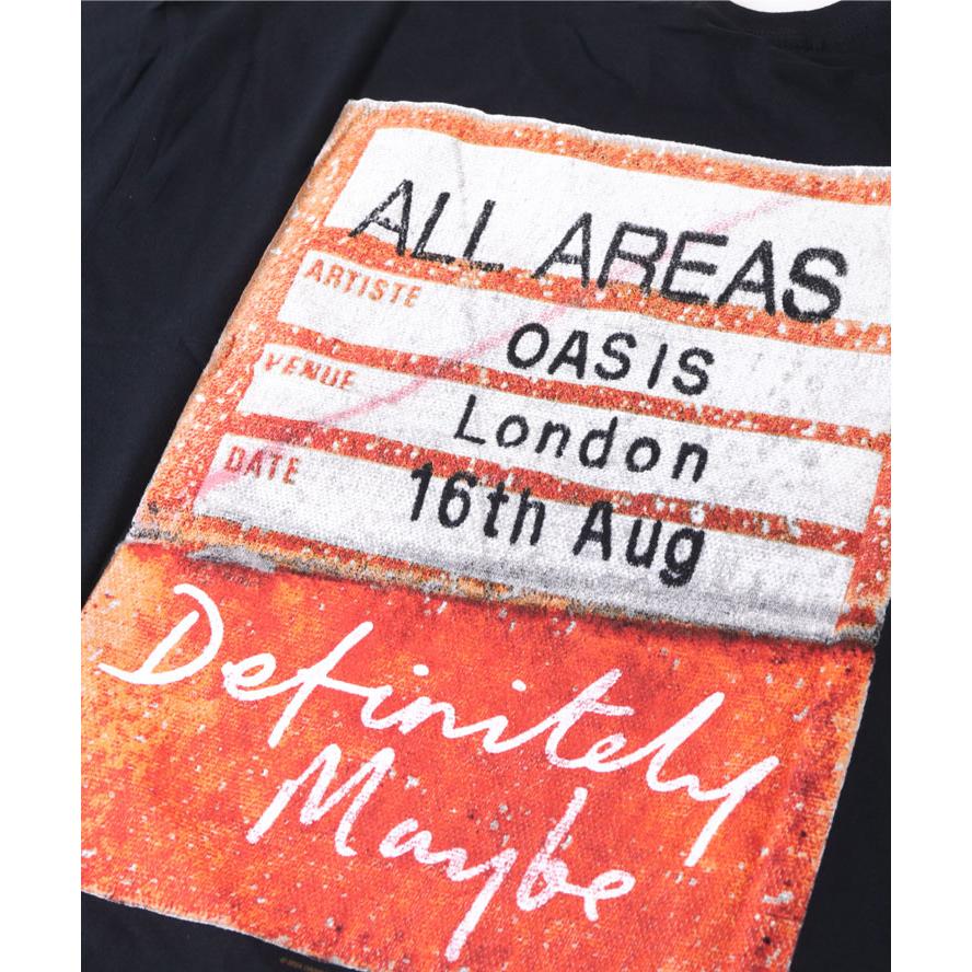 オアシス Tシャツ メンズ バンドTシャツ ロック oasis AAA PASS tee 半袖 ブラック レディース フェス 野外フェス | protocol | 07