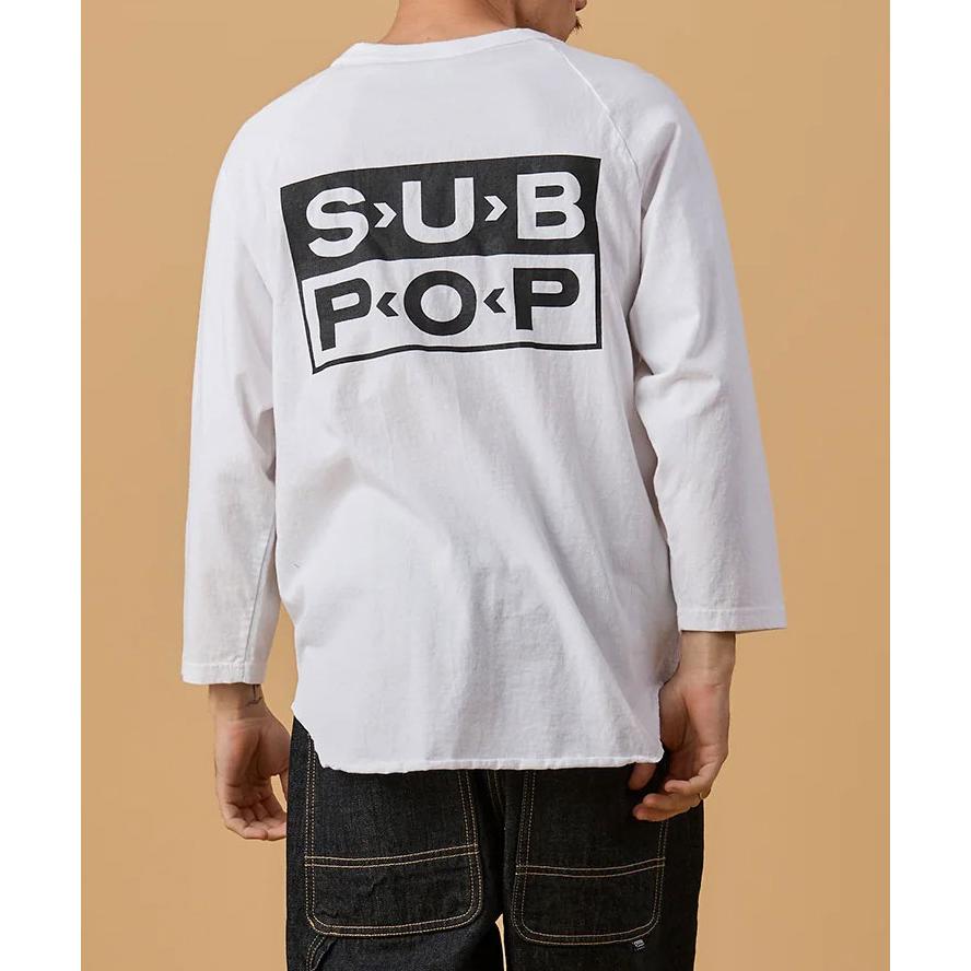 爆買 / SUB POP サブポップ 3/4 B.B.T NO COMMENT 030064 7分袖 Tシャツ ベースボールTシャツ ラグラン ロック バンド 音楽 春夏 | SUB POP | 04
