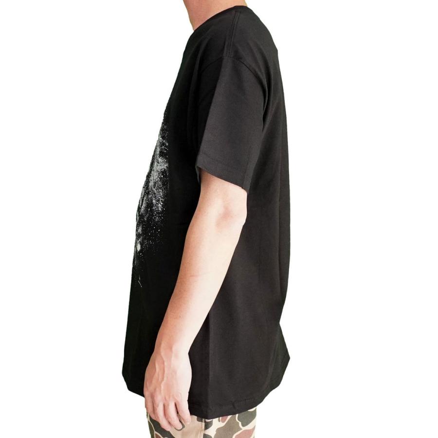 STARRY NIGHT プリントTシャツ Cotton Expressions メンズ レディース 星 夜空 天文学 アートT 半袖 040092 ブラック | protocol | 02