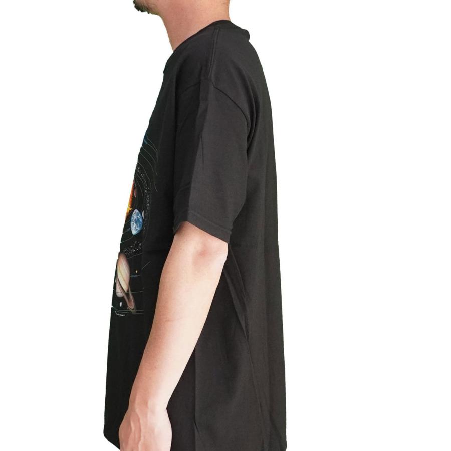 THE PLANETS Tシャツ 宇宙 グラフィック 半袖 ブラック プリントT スペース デザインT メンズ L 040094 | protocol | 02