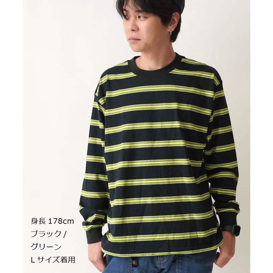 WALLA WALLA SPORT ワラワラスポーツ ロングスリーブストライプTee メンズ レディース 長袖 Tシャツ ロンTee 大きいサイズ Mサイズ Lサイズ 秋 冬 秋冬 | WALLA WALLA SPORT | 06
