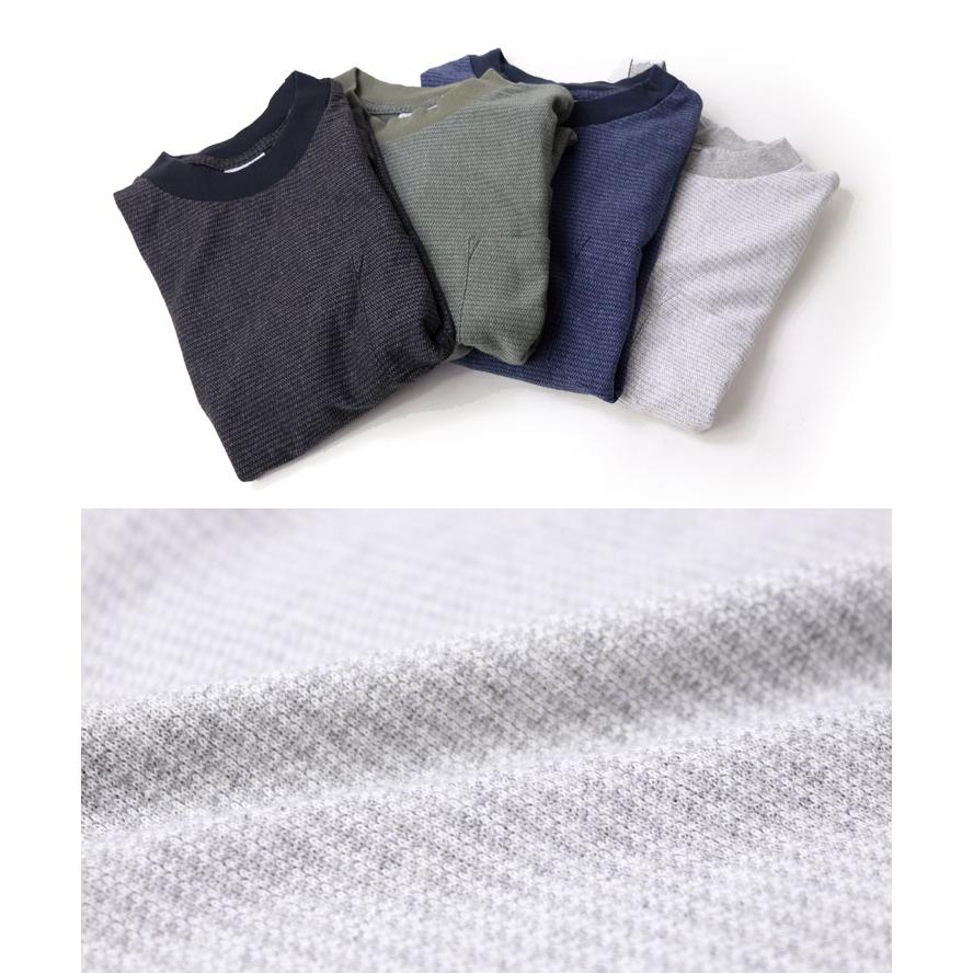 WALLA WALLA SPORT ワラワラスポーツ U.S. MADE JACQUARD ST POCKET TEE ユーエス メイド ジャカード ストライプ ポケット tee メンズ レディース 長袖 | WALLA WALLA SPORT | 05